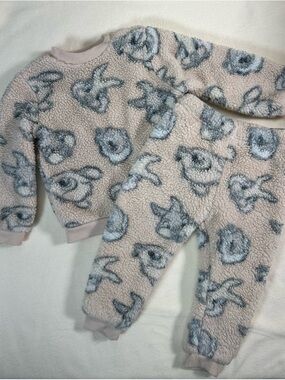Disney Baby Sherpa Animal Print Outfit Size 18M